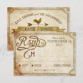  Rooster Rustieke Land RSVP-kaart RSVP Kaartje (Voorkant / Achterkant)