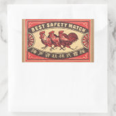  Rooster Safety Match Label (Tas)