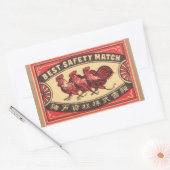 Rooster Safety Match Label (Envelop)