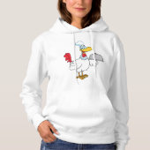 Rooster Serving Food Hoodie (Voorkant)