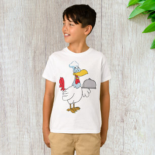 Rooster Serving Food T-shirt