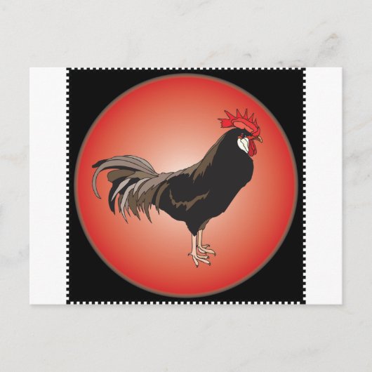 Rooster Showcase Briefkaart (Voorkant)