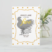 Rooster silhouet - Kies achtergrondkleur Kaart (Staand voorkant)