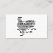 Rooster silhouet - Kies achtergrondkleur Visitekaartje (Voorkant)