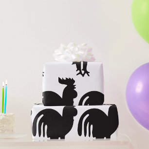 Rooster Silhouette Cadeaupapier