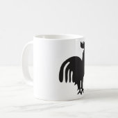 Rooster Silhouette Koffiemok (Voorkant links)