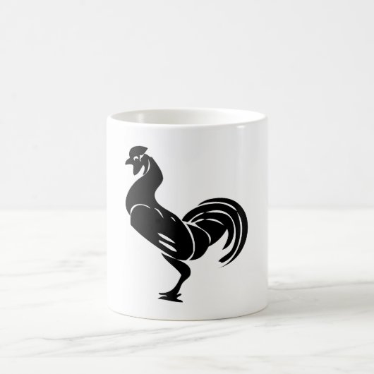 Rooster silhouette koffiemok (Center)