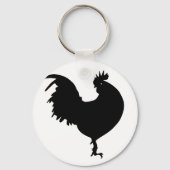 Rooster Silhouette Sleutelhanger (Voorkant)