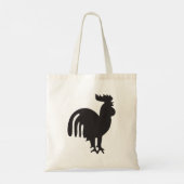 Rooster Silhouette Tote Bag (Achterkant)
