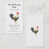 Rooster Simple Animal Country Theme Aangepast Visitekaartje (Voorkant / Achterkant)