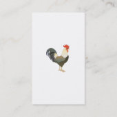 Rooster Simple Animal Country Theme Aangepast Visitekaartje (Achterkant)