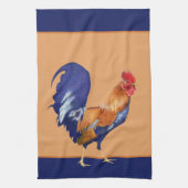 Rooster sinaasappel keukenhanddoek (Verticaal)