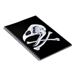 Rooster Skull en Crossbones Notitieboek