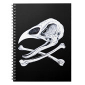 Rooster Skull en Crossbones Notitieboek (Voorkant)