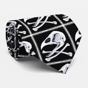 Rooster Skull en Crossbones Stropdas