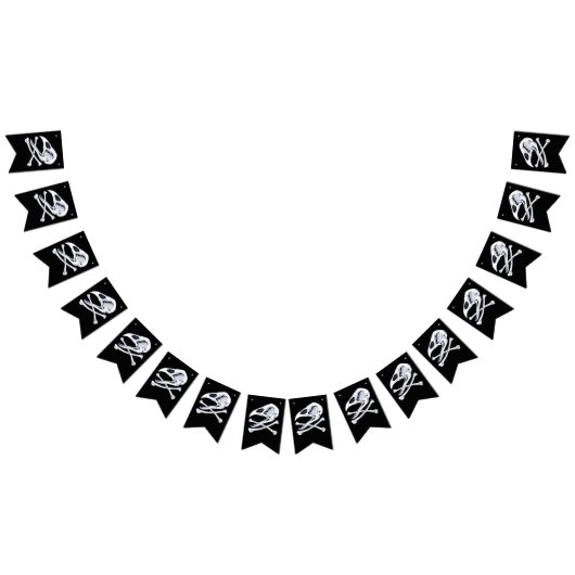 Rooster Skull en Crossbones Vlaggetjes (Alle)