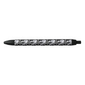 Rooster Skull en Crossbones Zwarte Inkt Pen (Voorkant)