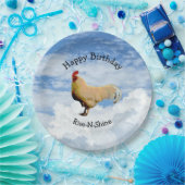 ROOSTER SKY CLOUDS HAPPY BIRTHDAY PAPER BORD (Feest)