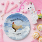 ROOSTER SKY CLOUDS HAPPY BIRTHDAY PAPER BORD (Feest)