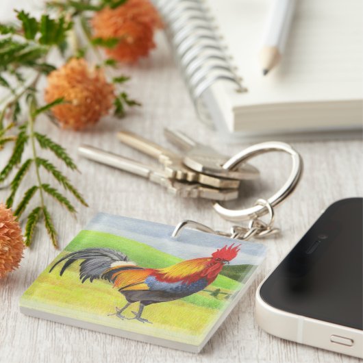 Rooster Sleutelhanger (Voorkant Rechts)