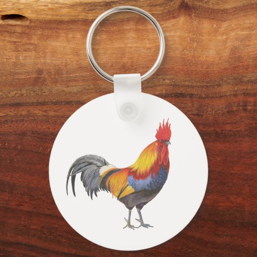 Rooster Sleutelhanger (Achterkant)