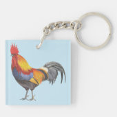 Rooster-Sleutelhanger Sleutelhanger (Achterkant)