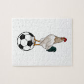 Rooster Soccer player Soccer Legpuzzel (Horizontaal)