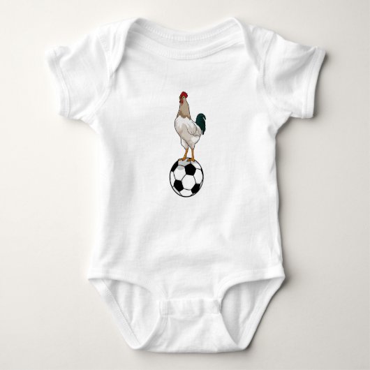 Rooster Soccer player Soccer Romper (Voorkant)