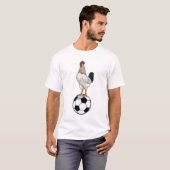 Rooster Soccer player Soccer T-shirt (Voorkant volledig)