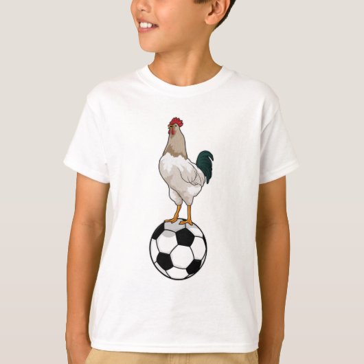 Rooster Soccer player Soccer T-shirt (Voorkant)