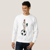 Rooster Soccer player Soccer Trui (Voorkant volledig)