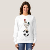 Rooster Soccer player Soccer Trui (Voorkant volledig)