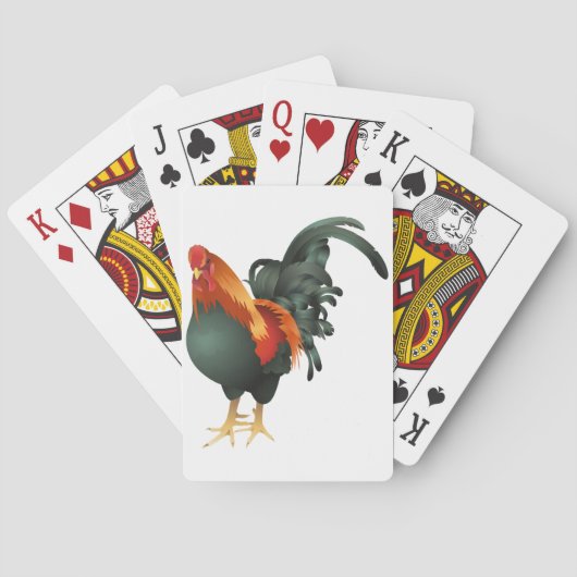 Rooster-speelkaarten Speelkaarten (Achterkant)