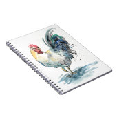 Rooster Splash - Waterverf Notitieboek (Rechterzijde)