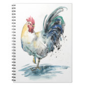 Rooster Splash - Waterverf Notitieboek (Voorkant)