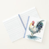 Rooster Splash - Waterverf Notitieboek (Binnen)