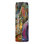 Rooster Splendor met persoonlijke naam Thermosbeker (Achterkant)