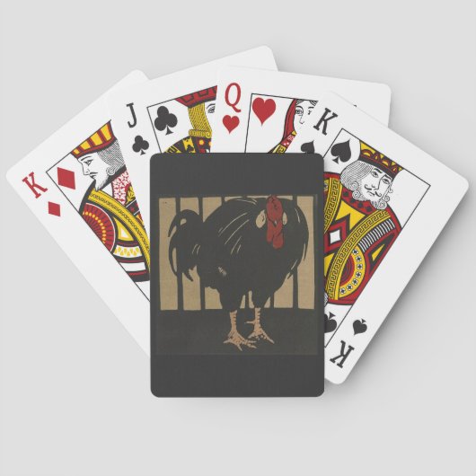 Rooster - Square Animals Illustratie Speelkaarten (Achterkant)