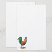 Rooster Stationery Briefpapier (Voorkant / Achterkant)