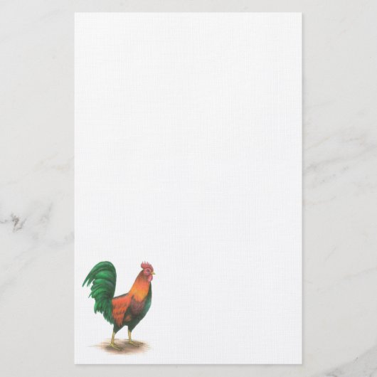 Rooster Stationery Briefpapier (Voorkant)