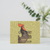 Rooster Steinlen Cocorico French Art Briefkaart (Staand voorkant)