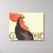 Rooster Steinlen Cocorico French Art Canvas Afdruk (Voorkant)