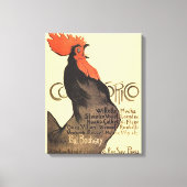 Rooster Steinlen Cocorico French Art Canvas Afdruk (Voorkant)