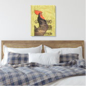 Rooster Steinlen Cocorico French Art Canvas Afdruk (Insitu (Slaapkamer))