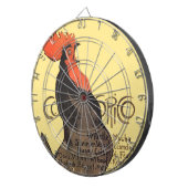 Rooster Steinlen Cocorico French Art Dartbord (Voorkant Rechts)