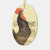 Rooster Steinlen Cocorico French Art Keramisch Ornament (Links)