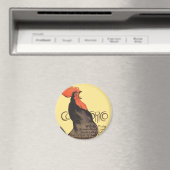 Rooster Steinlen Cocorico French Art Magneet (Insitu (Vaatwasser))
