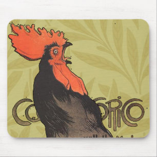 Rooster Steinlen Cocorico French Art Muismat