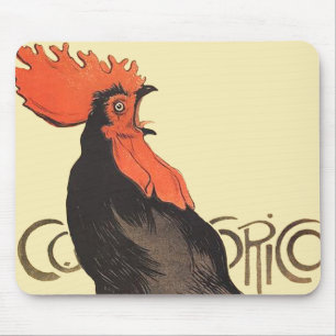 Rooster Steinlen Cocorico French Art Muismat