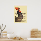 Rooster Steinlen Cocorico French Art Poster (Keuken)